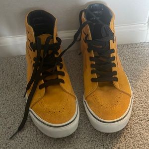 Yellow suede van hightops